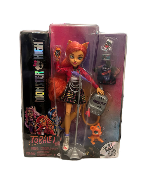 Monster High Cat Toralei Stripe Collectible Doll with Pet and Accessories, Sweet Fangs, 2022 Mattel, A Toy Store On Elm Street atoystoreonelmstreet.com