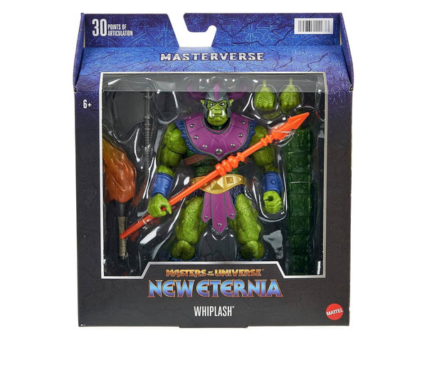 Masters of the Universe Masterverse Action Figure & Accessories, Deluxe New Eternia Whiplash, MOTU 8.5-inch Collectible.
atoystoreonelmstreet.com
#atoystoreonelmstreet