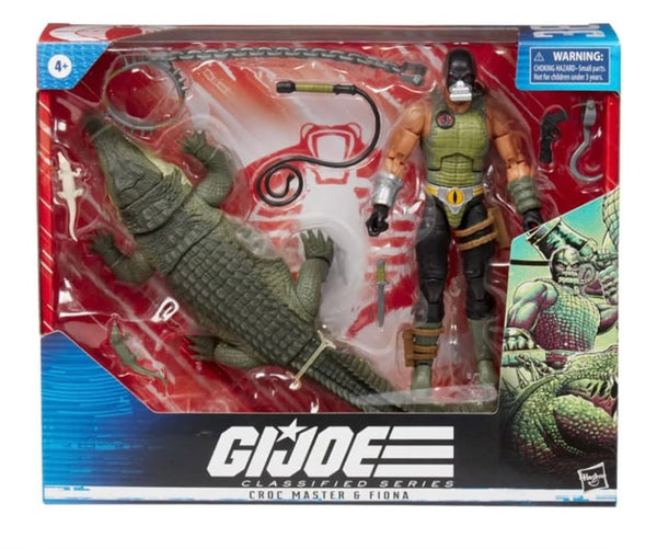 G.I. Joe Classified Series Croc Master & Fiona Action Figures 38 Collectible Premium Toys With Accessories 6-Inch-Scale Custom Package Art 2022 Hasbro