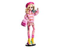 Monster High Wednesday Doll & Accessories, Wednesday Addams Collectible in Nevermore Academy Uniform with Thing & Backpack, Doll Stand. Monster High Wednesday Doll and Accessories, Enid Sinclair Collectible in Pink Fashion with Beret & Backpack, Doll Stan