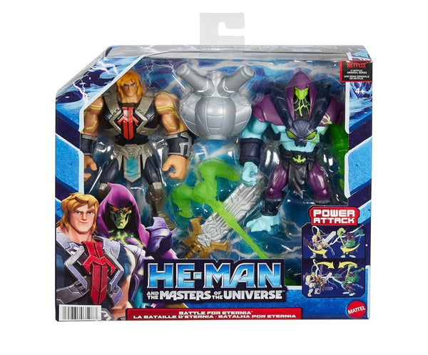 He-Man and the Masters Of the Universe Battle For Eternia 2-Pack Master Energy He-Man vs Chaos Energy Skeletor Power Attack Action Figure, 6” Battle Characters for Storytelling Play, Gift for Fans 4 Years and Older
atoystoreonelmstreet.com