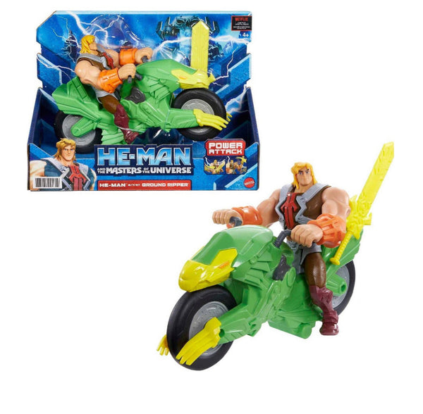 He-Man and the Masters of the Universe He-Man and Ground Ripper Power Attack, Pull & Release, The Action Figure + Vehicle Based on Animated Series, Articulated Battle Characters, Gift for 4 Years and Older
atoystoreonelmstreet.com