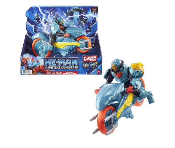 He-Man and the Masters of the Universe Man-At-Arms and Sky Sled Power Attack, Pull & Release, The Action Figure + Vehicle Based on Animated Series, Articulated Battle Characters, Gift for 4 Years and Older
atoystoreonelmstreet.com