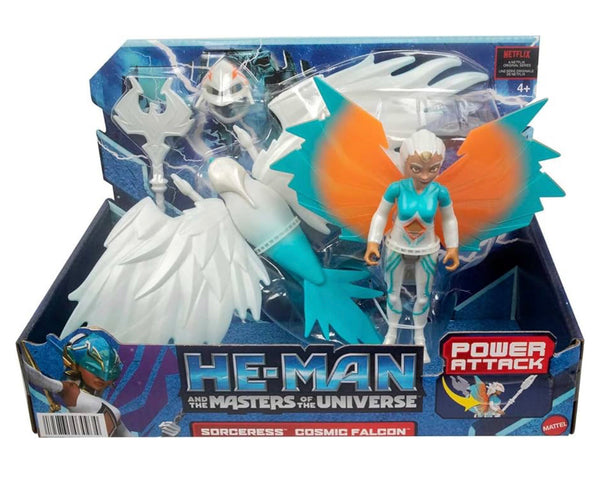 He-Man and the Masters of the Universe Sorceress and Cosmic Falcon Power Attack, Pull & Release, The Action Figure + Vehicle Based on Animated Series, Articulated Battle Characters, Gift for 4 Years and Older
atoystoreonelmstreet.com
