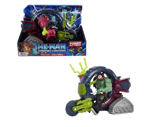 He-Man and the Masters of the Universe Trap Jaw & Vehicle Set Power Attack, Pull & Release, The Action Figure + Vehicle Based on Animated Series, Articulated Battle Characters, Gift for 4 Years and Older
atoystoreonelmstreet.com