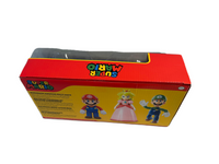 Nintendo Super Mario 2021 Mushroom Kingdom Multi-Pack Mario, Peach, and Luigi 4" Action Figures Jakks Pacific