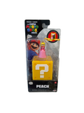 Nintendo 2023 The Super Mario Bros Movie 1" Mini Princess Peach Figure with Question Block