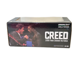 GreenLight Hollywood 1:24 Limited Edition Creed 1999 Ford Crown Victoria Philly Taxi 2022 Green Machine Rare