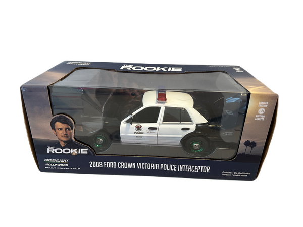 GreenLight Hollywood 1:24 Limited Edition The Rookie 2008 Ford Crown Victoria Police Interceptor 2020 Green Machine Rare