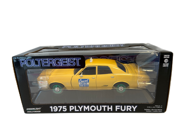 GreenLight Hollywood 1:24 Limited Edition Poltergeist 1957 Plymouth Fury Yellow Cab 2024 Green Machine Rare