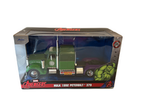 Jada 1:24 Marvel Avengers Hulk 1992 Peterbilt 379 Diecast Vehicle 2024