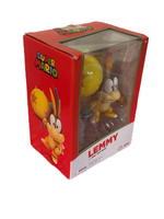 Nintendo Super Mario 4” Orange Shell Lemmy with Ball and Wand 2022 Jakks Gold Edition Action Figure Set