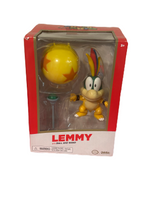 Nintendo Super Mario 4” Orange Shell Lemmy with Ball and Wand 2022 Jakks Gold Edition Action Figure Set