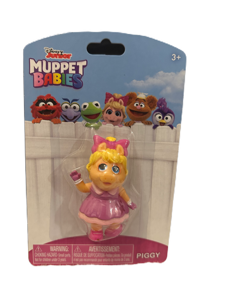 Muppet Babies Disney Junior Piggy 2” Miniature Action Figure Figurine Cake Topper Just Play Micro Collection