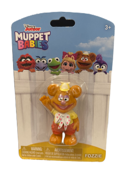 Muppet Babies Disney Junior Fozzie 2” Miniature Action Figure Figurine Cake Topper Just Play Micro Collection
