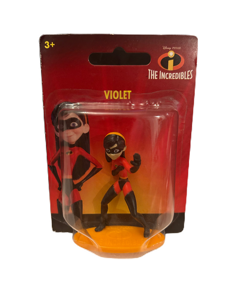 The Incredibles Disney PIXAR 2019 Violet 2” Miniature Action Figure Figurine Cake Topper Mattel Micro Collection