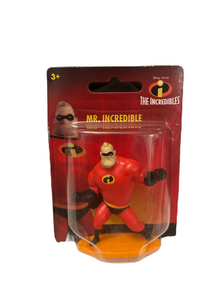 The Incredibles Disney PIXAR 2019 Mr. Incredible 2” Miniature Action Figure Figurine Cake Topper Mattel Micro Collection