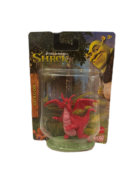 Shrek DreamWorks 2021 Dragon 2” Miniature Action Figure Figurine Cake Topper Mattel Micro Collection
