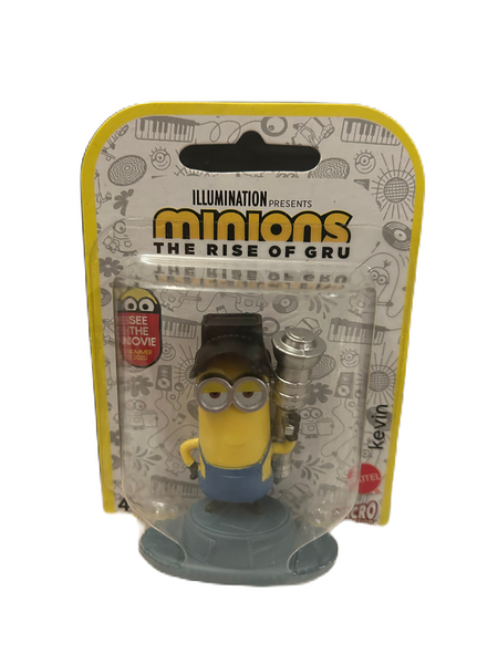 Minions The the Rise of Gru Illumination 2019 Kevin 2” Miniature Action Figure Figurine Cake Topper Mattel Micro Collection