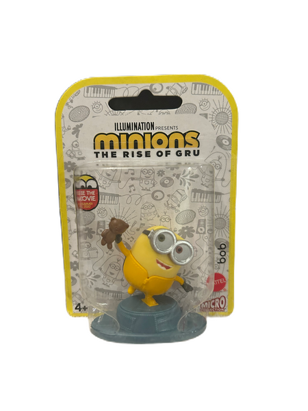 Minions The the Rise of Gru Illumination 2019 Bob 2” Miniature Action Figure Figurine Cake Topper Mattel Micro Collection