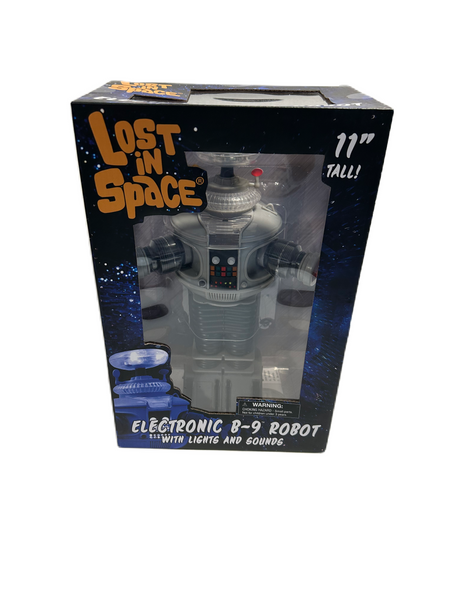 DIAMOND SELECT TOYS Lost in Space: Electronic Lights & Sounds B9 Robot Figure, Multi-colored, 11 inches New in package