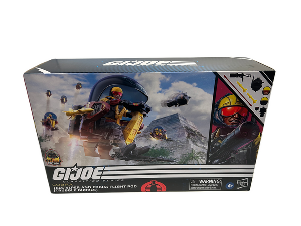 Hasbro G.I. Joe Classified Series 98 Python Patrol Tele-Viper & Cobra Flight Pod (Trubble Bubble) Action Figure and Vehicle Set