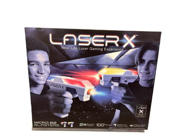 LaserX Micro B2 Blasters (2 Pack) Real Life Laser Gaming Experience New