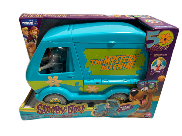 Scooby-Doo Mystery Machine Car Play Vehicle Set, Includes Fred Figure, SD 50th Anniversary New in package.