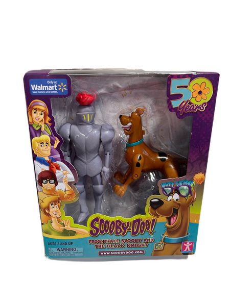 Scooby-Doo! 50th Anniversary Twin Figure Pack Exclusive - Frightface Scooby and The Black Knight New in Package
