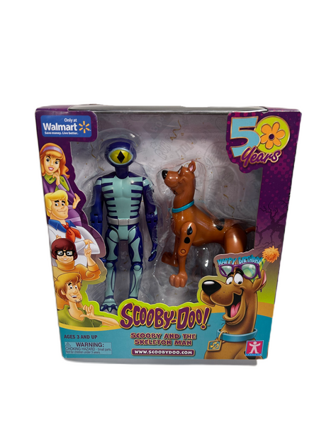 Scooby-Doo! 50th Anniversary Twin Figure Pack Exclusive - Scooby and The Skeleton Man New in Package