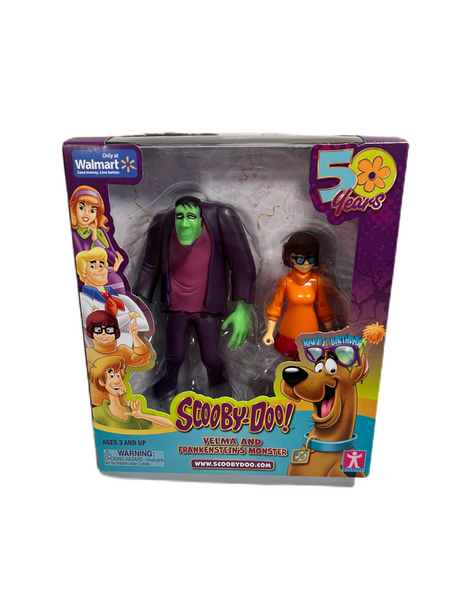 Scooby-Doo! 50th Anniversary Twin Figure Pack Exclusive - Velma Dinkley and Frankenstein’s Monster New in Package