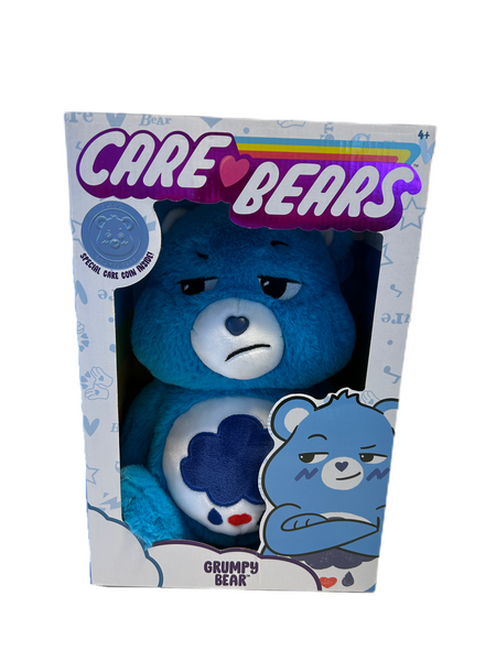 Care Bears 14” Grumpy Bear - Blue Plushie for Ages 4+ – Perfect Stuffed Animal Holiday, Birthday Gift, Super Soft and Cuddly – Good For Girls and Boys, Employees, Collectors New in Package