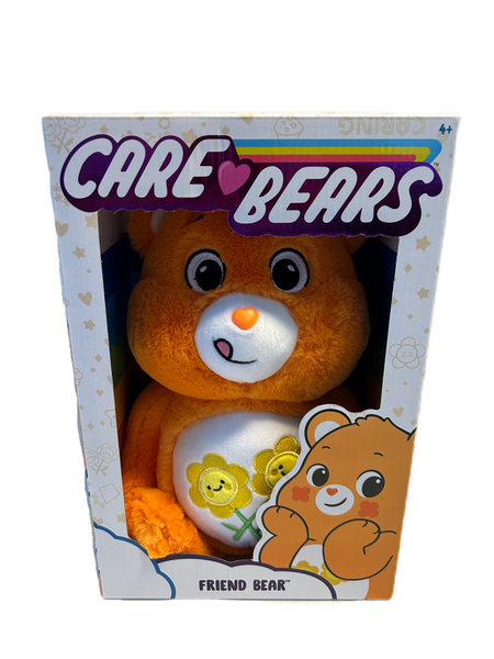 Care Bears 14" Friend Bear Plushie - Orange Plush for Ages 4+ – Perfect Stuffed Animal Holiday, Birthday Gift, Super Soft and Cuddly – Good for Girls and Boys, Collectors