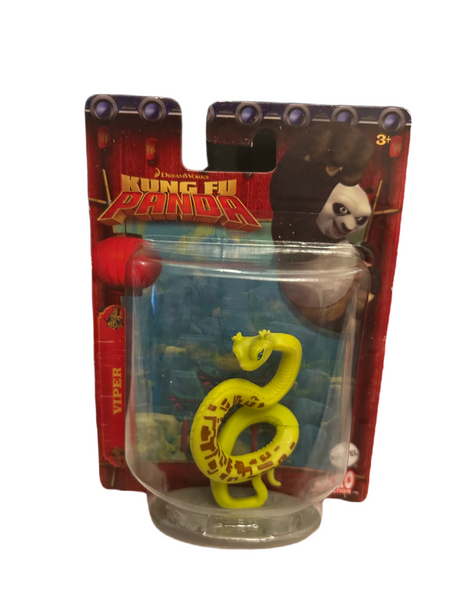 Kung Fu Panda DreamWorks Viper 2” Miniature Action Figure Figurine Cake Topper Mattel Micro Collection