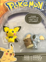 Pokémon Pichu vs Komala 2” Action Figurines Posed for Battle! 2017 TOMY
atoystoreonelmstreet.com