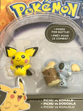 Pokémon Pichu vs Komala 2” Action Figurines Posed for Battle! 2017 TOMY
atoystoreonelmstreet.com