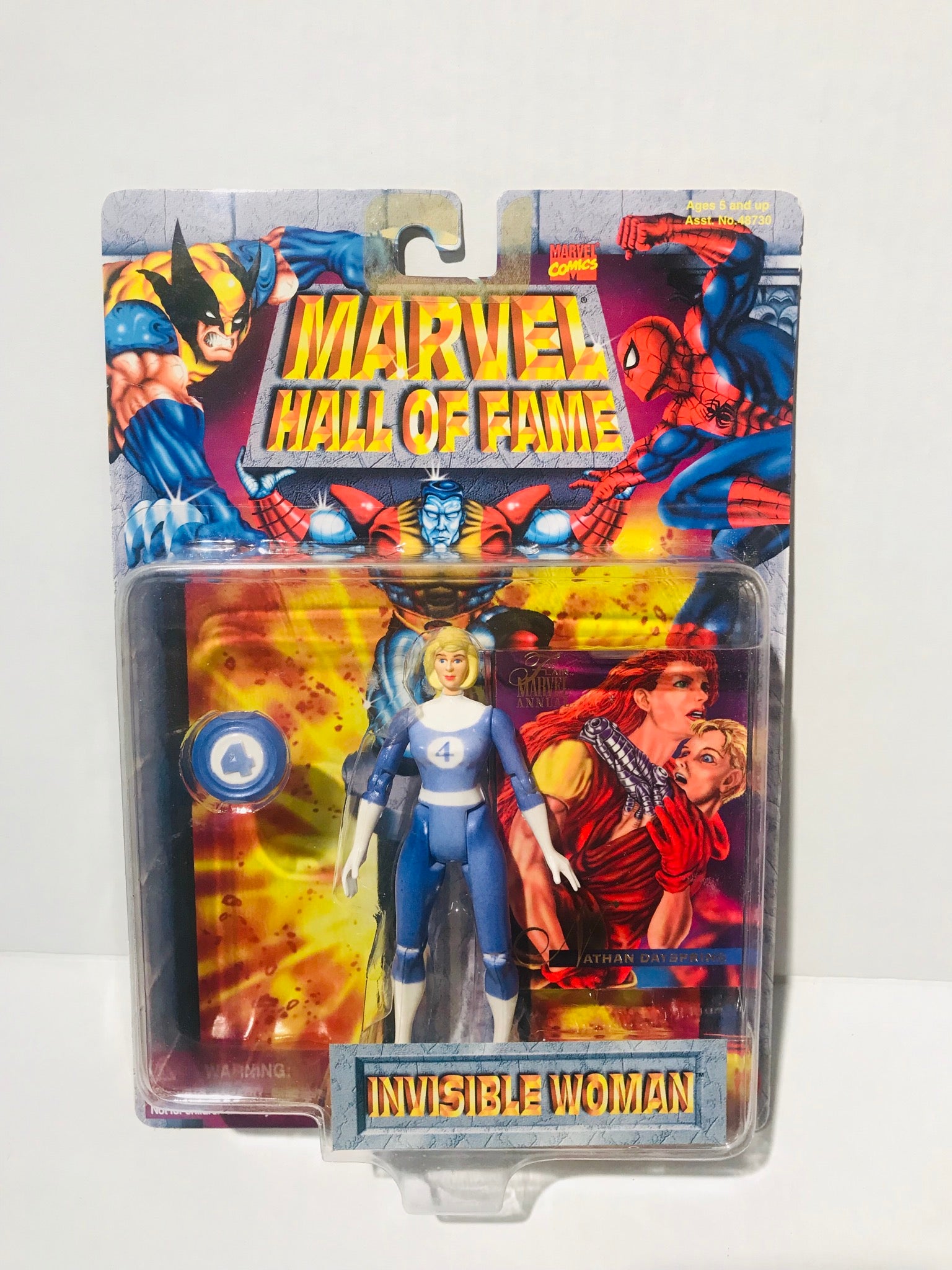 Vintage 1996 Marvel Hall of Fame Invisible Woman Marvel Comics Toy 