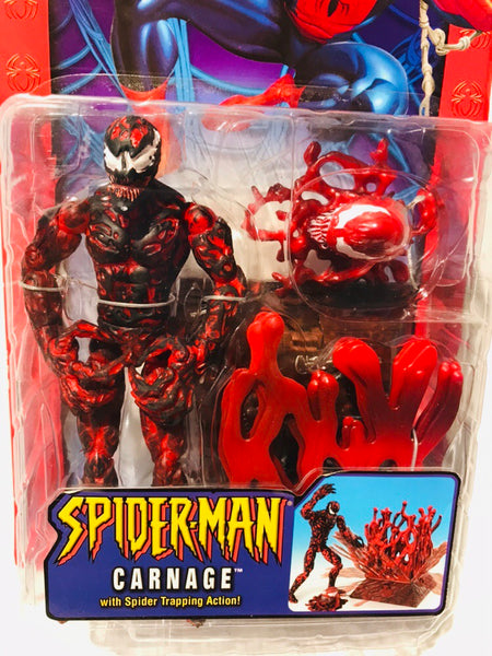 Marvel Spider-Man Carnage with Spider Trapping Action 2004 Toy Biz