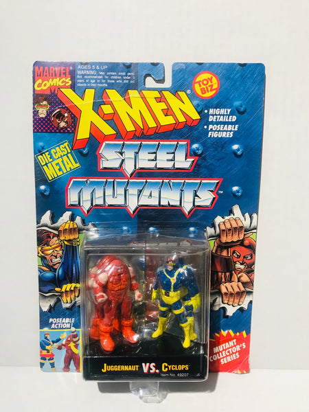 Vintage X-Men Steel Mutants Juggernaut vs Cyclops Figures – Die
